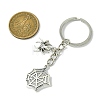 Tibetan Style Alloy Pendants Keychain KEYC-JKC00831-3