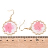 Alloy & Dried Flower Dangle Earrings AL-Z001-03G-5