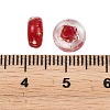 Luminous Handmade Foil Glass Beads LAMP-P020-01A-05-4