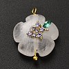 Natural Quartz Crystal Pendants G-C290-02C-1