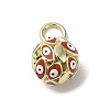 Brass Enamel Charms KK-E092-12G-03-1