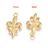 Tibetan Style Alloy Metal Fleur De Lis Pendants LS-EA8747Y-G-2