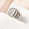 304 Stainless Steel Cuff Open Rings STAS-H259-05P-1