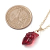 Halloween Resin Anatomical Heart Pendants Necklaces NJEW-TA00146-3