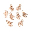 Alloy Dolphin Pendants TIBEP-20596-RG-NR-2