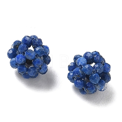 Natural Lapis Lazuli Woven Beads GG-CBA2E9C-F20-01-1