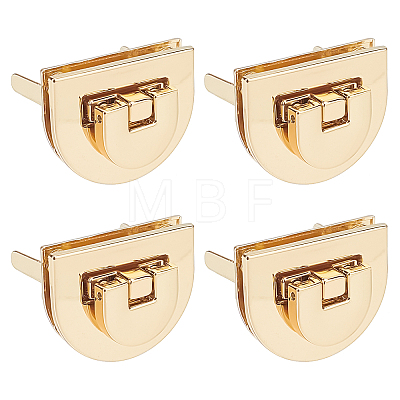 4 Sets Electroplate Alloy Bag Twist Lock Clasps FIND-WR0004-26-1