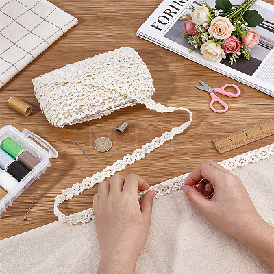 Cotton Ribbons SRIB-WH0011-478B-1