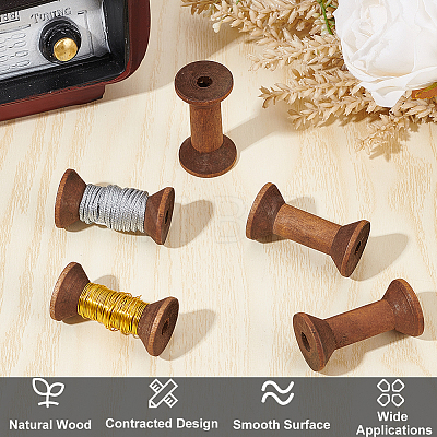 Wooden Empty Spools for Wire TOOL-WH0125-54A-1