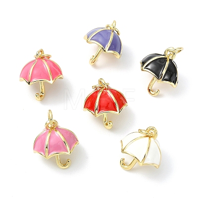 5Pcs Real 18K Gold Plated Brass Charms KK-YW0004-23-1