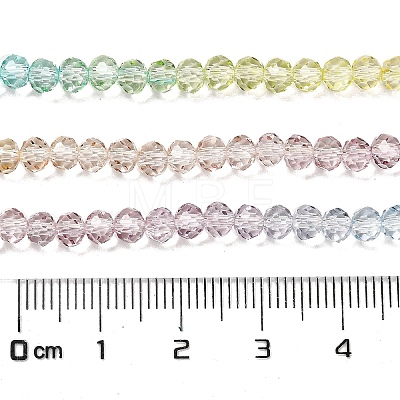 Transparent Painted Glass Beads Strands DGLA-A034-T3mm-A15-1