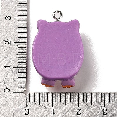 Opaque Resin Pendants RESI-K020-04E-1