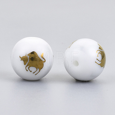 Electroplate Glass Beads EGLA-S178-11E-02-1