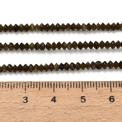Natural Golden Sheen Obsidian Beads Strands GG-CBAA9B4-A02-02-1