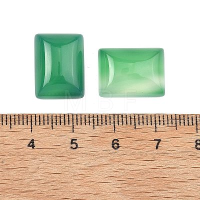 Natural Green Onyx Agate Cabochons G-G350-07B-1
