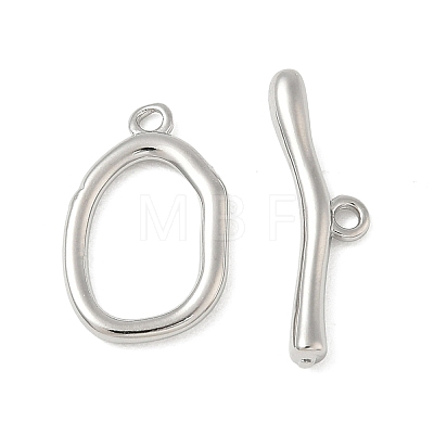 Brass Toggle Clasps KK-CBAFC6C-07F-P-1