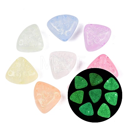 Luminous Transparent Acrylic Beads OACR-Q204-16-1