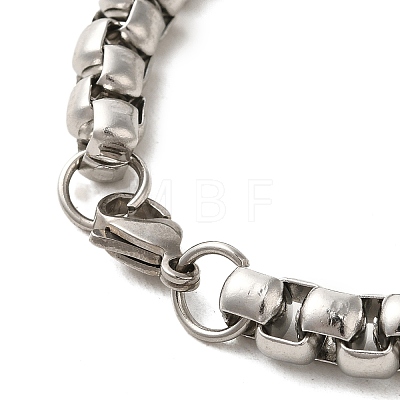 202 Stainless Steel Box Chain Necklaces STAS-A100-18G-1