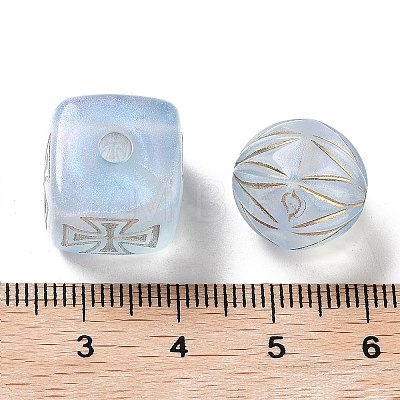Transparent Acrylic Beads MACR-D033-04-1