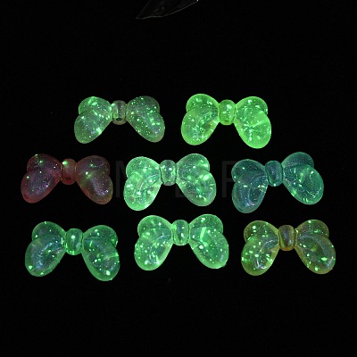 Transparent Luminous Acrylic Beads MACR-D024-36-1