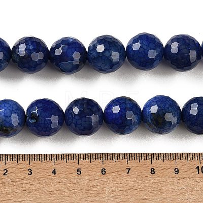 Natural Dragon Veins Agate(Dyed & Heated) Beads Strands G-K390-A-01-1