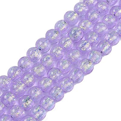 Handmade Foil Lampwork Beads Strands FOIL-K003-06A-1