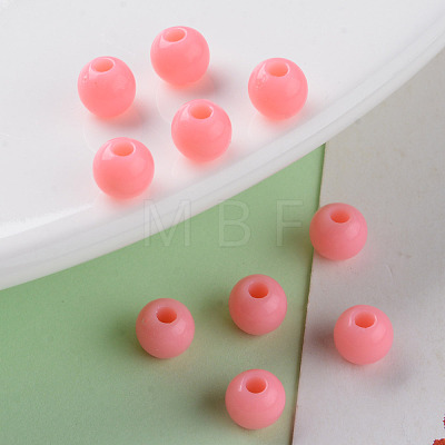 Opaque Acrylic Beads X-MACR-S370-C6mm-A04-1