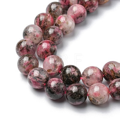 Natural Rhodonite Beads Strands G-C029-04A-1