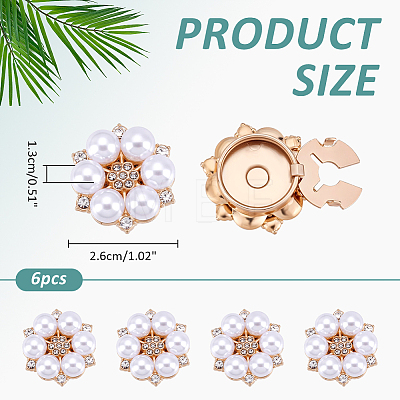 Alloy Rhinestone Cufflinks FIND-WH0111-881-1