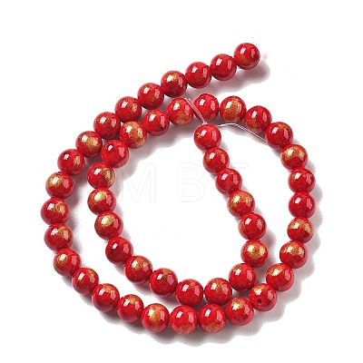 Natural Mashan Jade Beads Strands G-A255-A01-01A-1