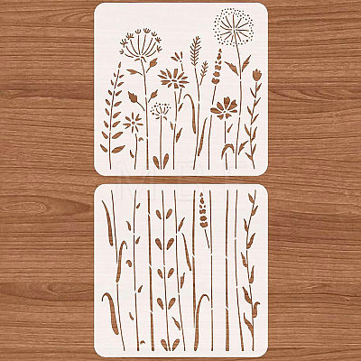 Plastic Drawing Painting Stencils Templates Sets DIY-WH0172-1018-1