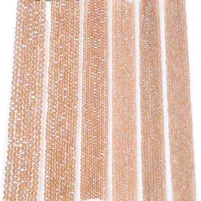 Electroplate Glass Beads Strands EGLA-A044-T8mm-L20-1