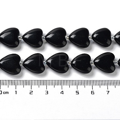Natural Obsidian Beads Strands G-E614-A18-01-1