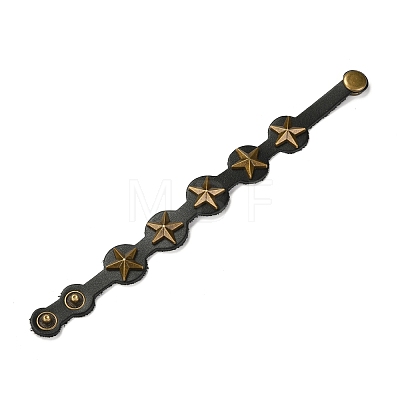 PU Leather Cord Bracelets BJEW-I294-02B-1