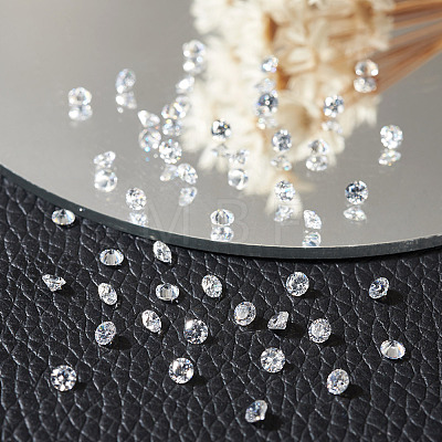 150Pcs Diamond Shape Grade AAA Cubic Zirconia Cabochons ZIRC-TADJ0001-01C-1