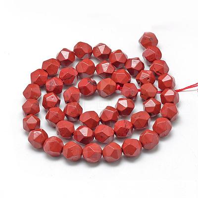 Natural Red Jasper Beads Strands G-R448-10mm-05-1