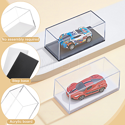 36 Bags 2 Styles Transparent Acrylic Toys Action Figures Display Boxes ODIS-WA0001-14-1
