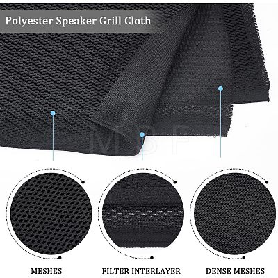 Olycraft Polyester Speaker Grill Cloth AJEW-OC0003-23-1