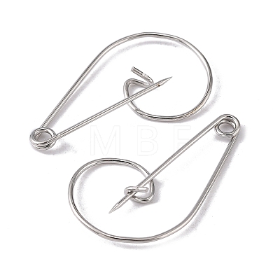 Iron Brooch Findings IFIN-K028-01P-1