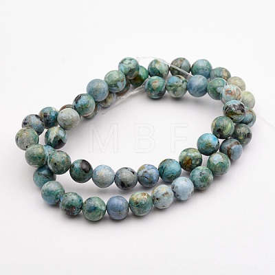 Natural Variscite Bead Strands G-P300-01-8mm-1