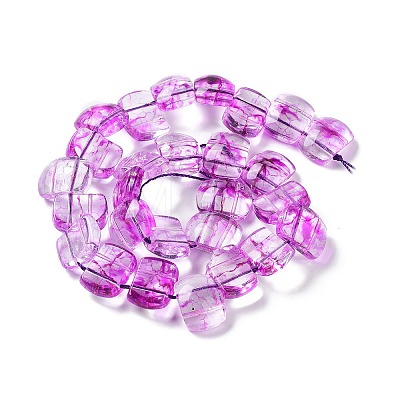 Transparent Glass Imitation Gemstone Beads Strands GLAA-G105-01C-1