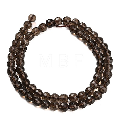 Natural Smoky Quartz Beads Strands G-C280-B09-6mm-1