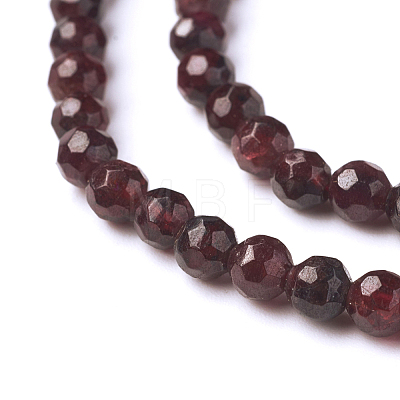 Natural Garnet Beads Strands G-J376-36B-4mm-1