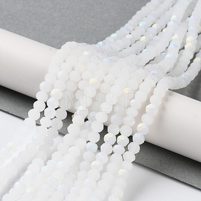 Imitation Jade Glass Beads Strands X-EGLA-A034-J4mm-MB05-1