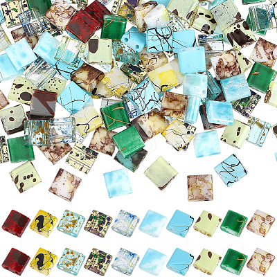 180Pcs 10 Styles Electroplate Glass Seed Beads SEED-PA0001-33-1