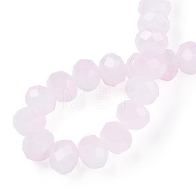 Two-Tone Imitation Jade Glass Beads Strands GLAA-T033-01C-03-1