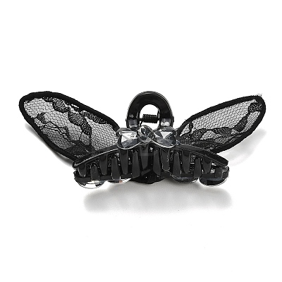 Polyester & Resin & Rhinestone Claw Hair Clips MRMJ-P021-04A-1