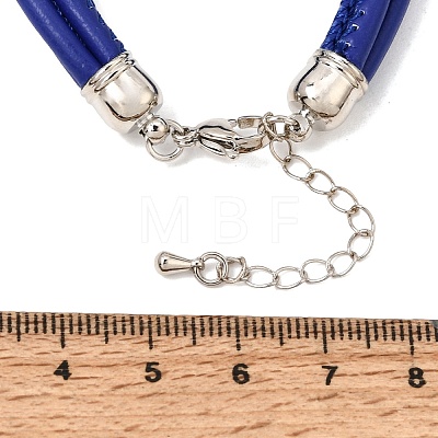 Microfiber Leather Multi-strand Cord Bracelets Makings FB-CBA983F-01P-09-1