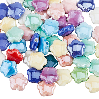 50Pcs Handmade Porcelain Beads PORC-HS0001-04-1