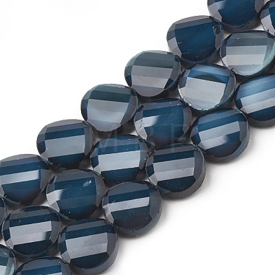 Opaque Solid Color Glass Beads Strands GLAA-N032-06-1